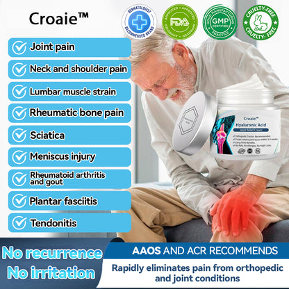 Croaie™ Hyaluronic Acid Joint Relief Cream(🔥Limited time discount last 30 minutes🔥) 🔥